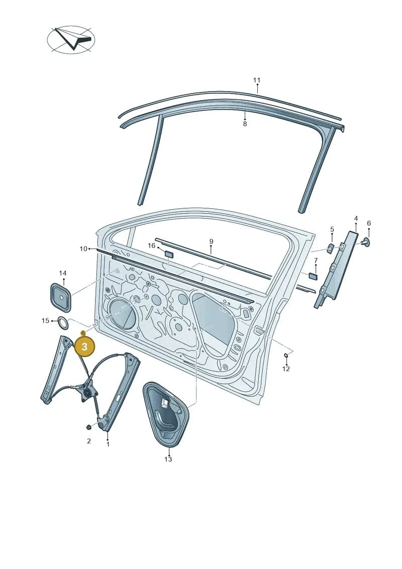 N90263103 — Skoda Superb Combi (2015-2024) diagram 851837600, position 3
