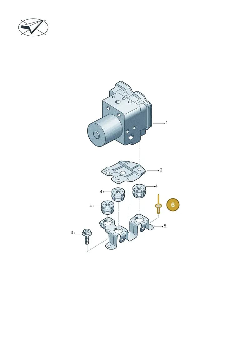 N90287601 — Audi RS e-tron GT (2020-2025) diagram 4j1614010, position 6
