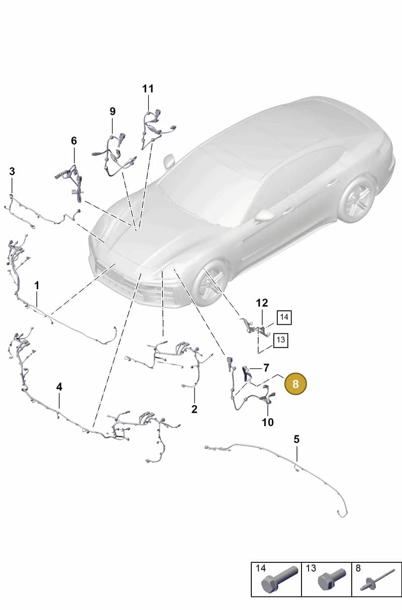 N90287601 — Porsche Panamera (2023-2025) diagram p62903400, position 8