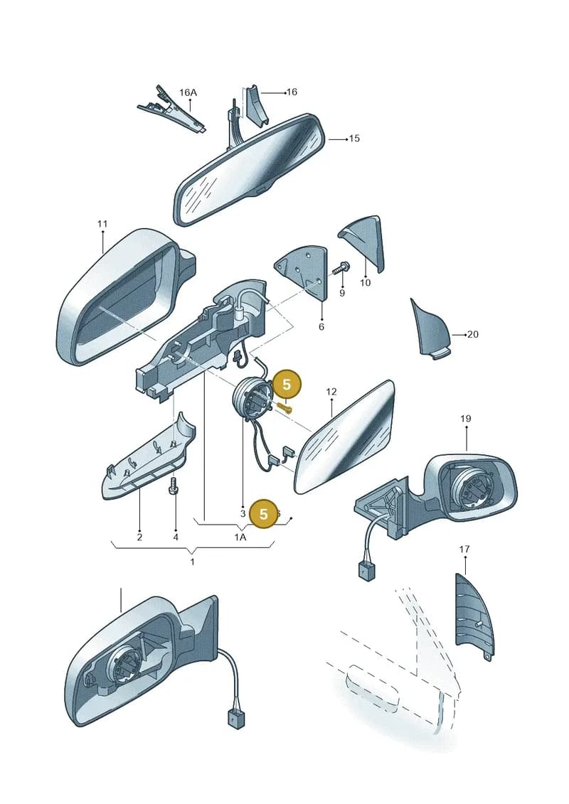 N90353902 — Audi A3/S3/Sportb./qu. 08 (2007-) diagram 249857400, position 5