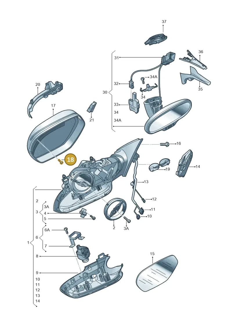 N90353902 — Audi A6 2.0 tdi (2010-2015) diagram 717857400, position 18