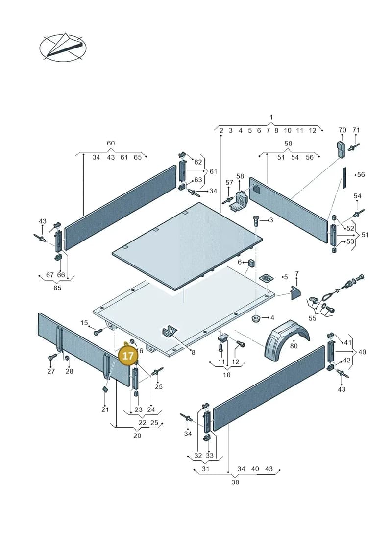 N90354703 — Volkswagen Crafter (2016-2025) diagram 807829000, position 17