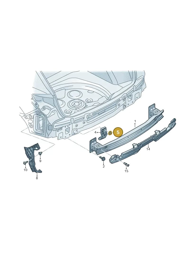 N90436903 — Audi Q3 (2018-2025) diagram 597807500, position 5