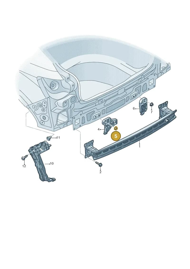 N90436903 — Audi Q2 (2016-2025) diagram 803807500, position 5