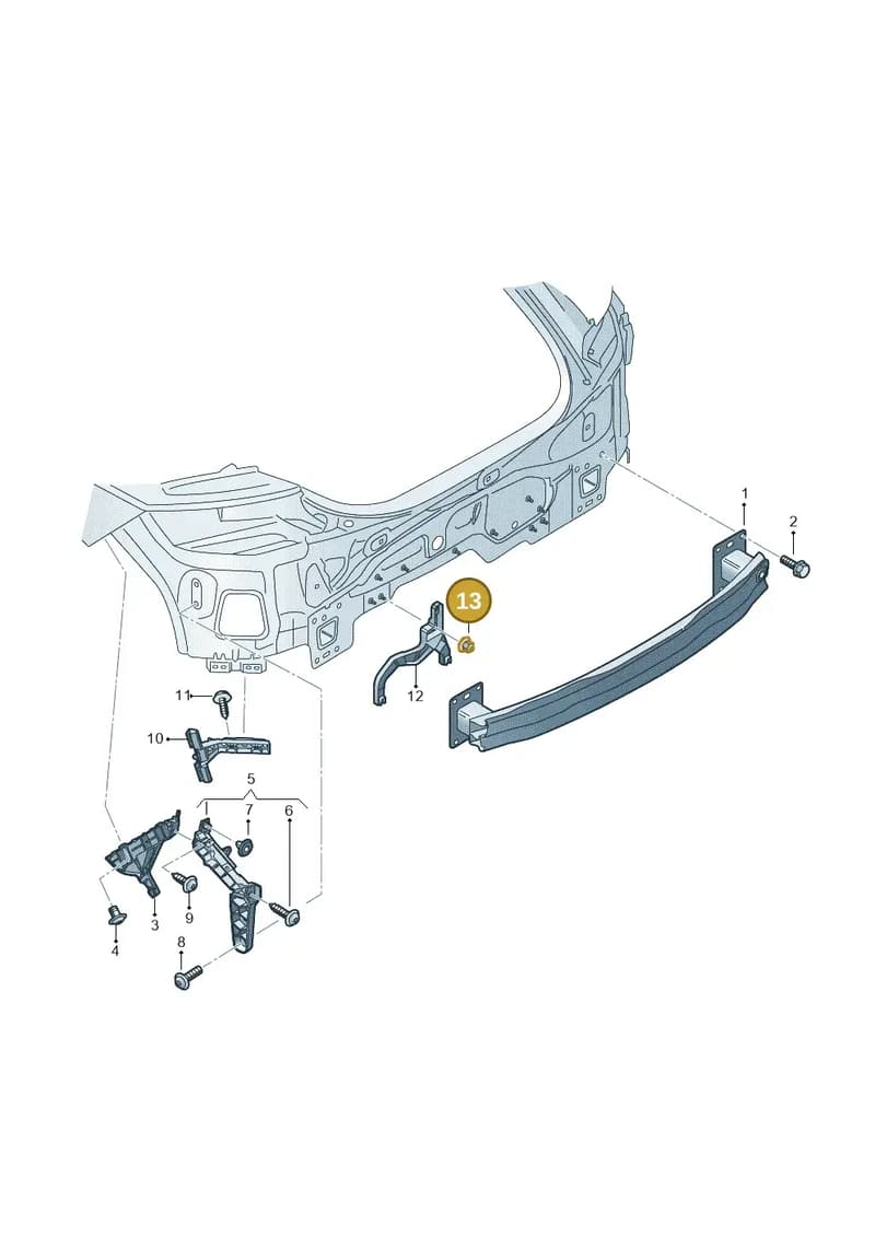 N90436903 — Audi TT RS (2016-2023) diagram 850807500, position 13