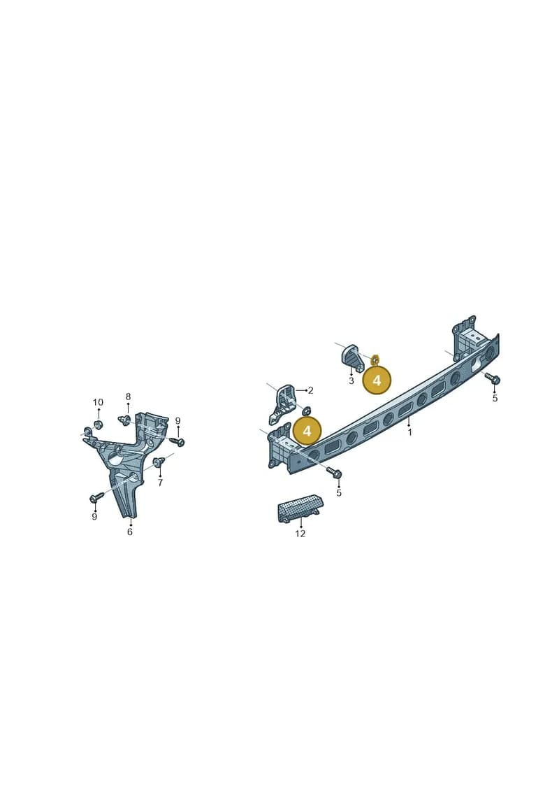 N90436903 — Audi A3 Sportback (2016-2020) diagram 890807500, position 4