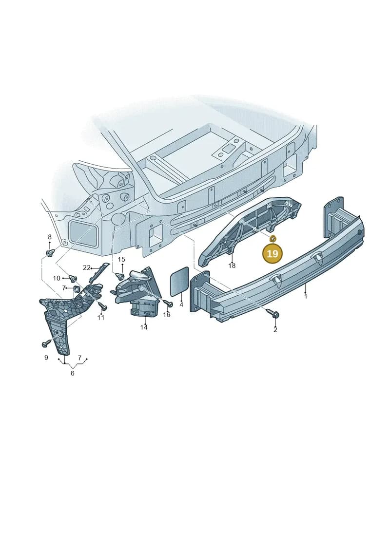 N90436904 — Audi Q8 e-tron (2018-2025) diagram 586807500, position 19