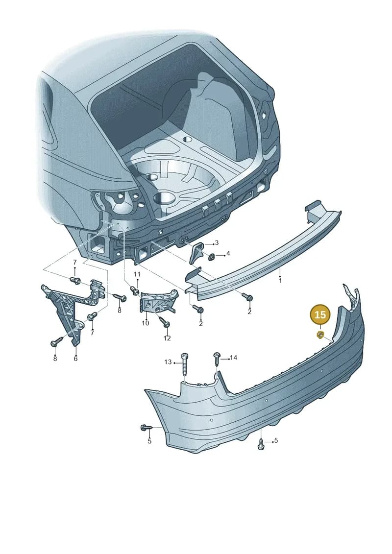 N90460002 — Audi RS3 Sportback (2011-2012) diagram 720807500, position 15