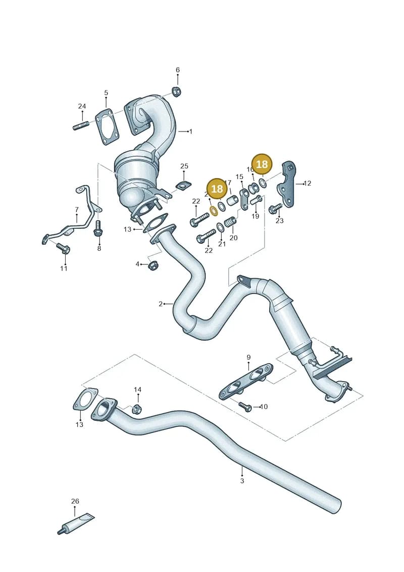 N90476902 — Volkswagen Tiguan (2011-2018) diagram 634253500, position 18