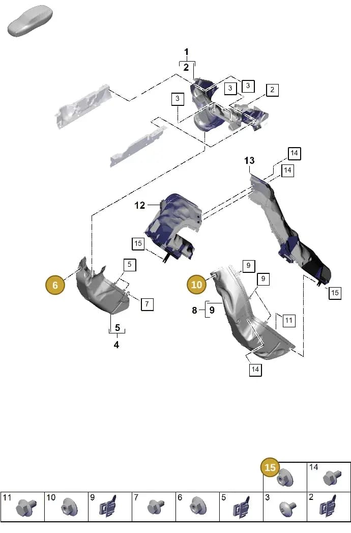N90488004 — Porsche Panamera (2023-2025) diagram p62202420, position 6+10+15