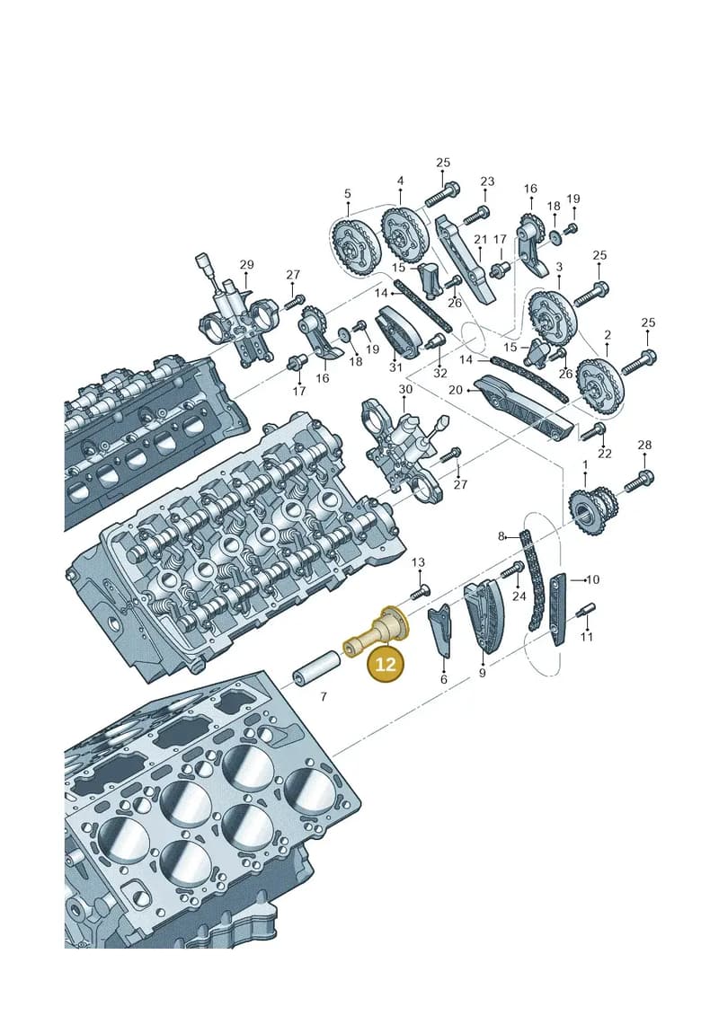 N90503703 — Audi A8 (2013-2018) diagram 696109450, position 12