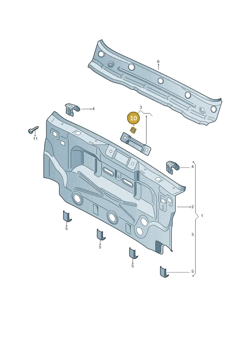 N90507604 — Skoda Octavia (2017-2020) diagram 753813000, position 10