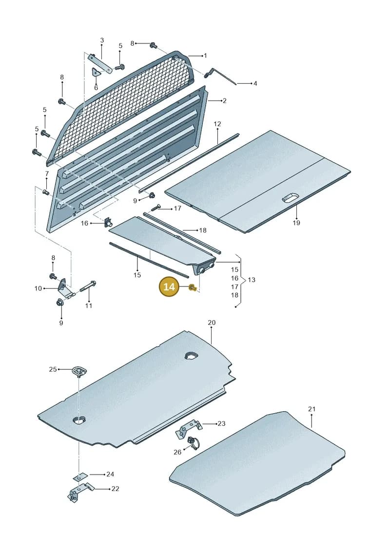 N90548602 — SEAT Ibiza (2015-) diagram 639867950, position 14