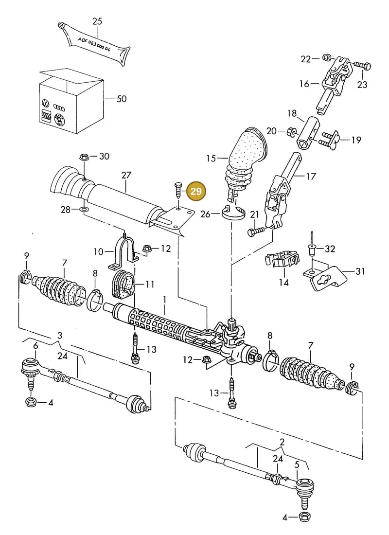 N90552901 — SEAT CORDOBA/VARIO (1999-2002) diagram 121422420, position 29