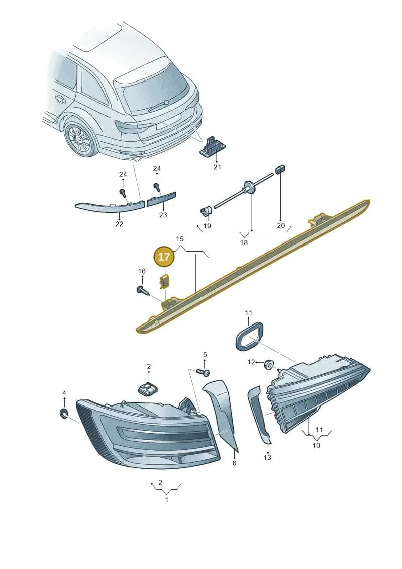 N90559101 — Audi RS4 Avant (2017-2025) diagram 438945000, position 17