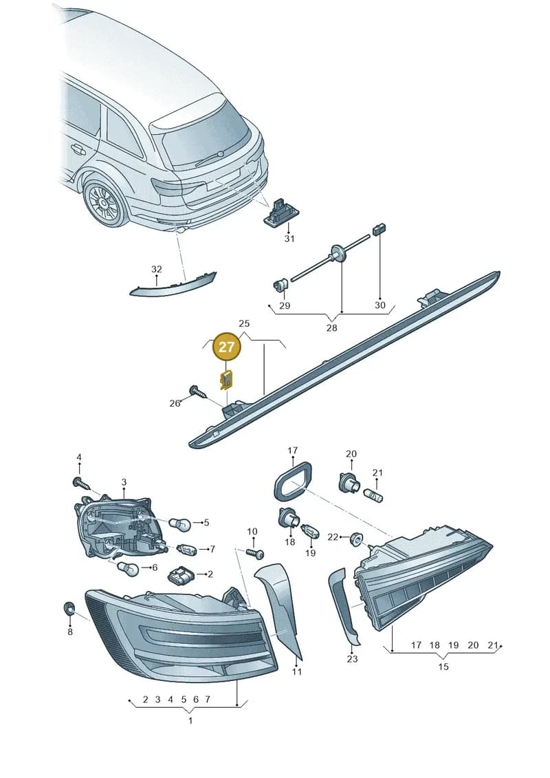 N90559101 — Audi A4 (2015-2025) diagram 849945100, position 27