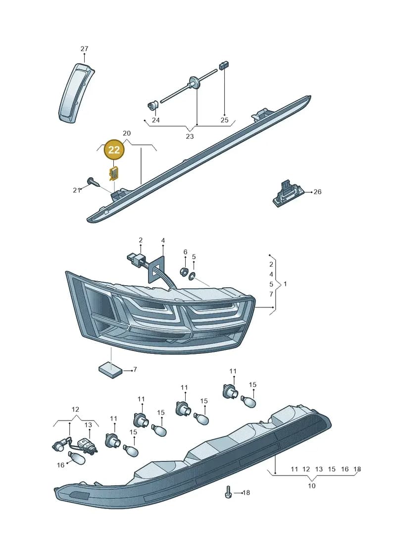 N90559101 — Audi Q7 (2015-2025) diagram 859945000, position 22