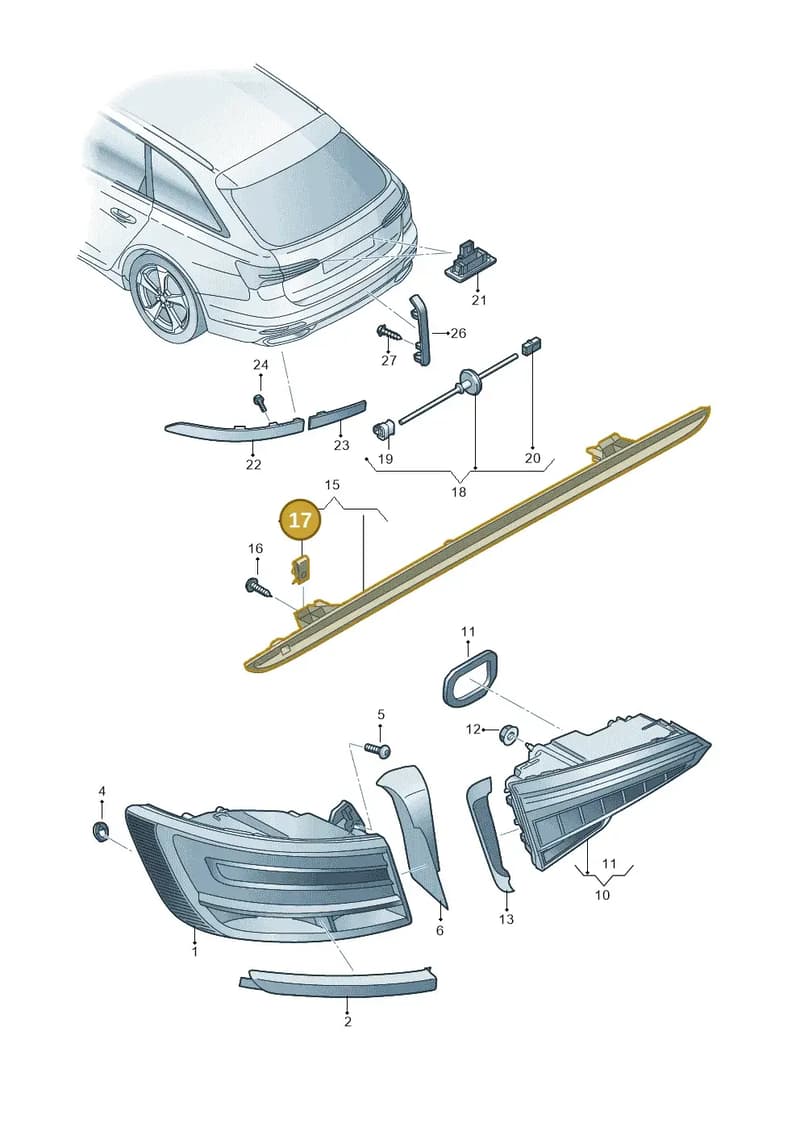 N90559101 — Audi RS6 Avant (2019-2025) diagram 430945000, position 17