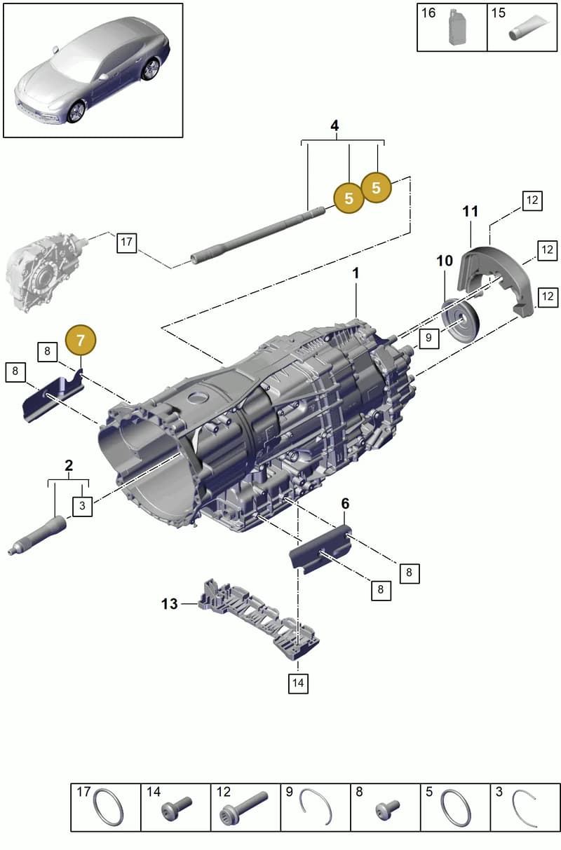 N90576501 — Porsche Panamera (2016-2020) diagram p49320000, position 5+7
