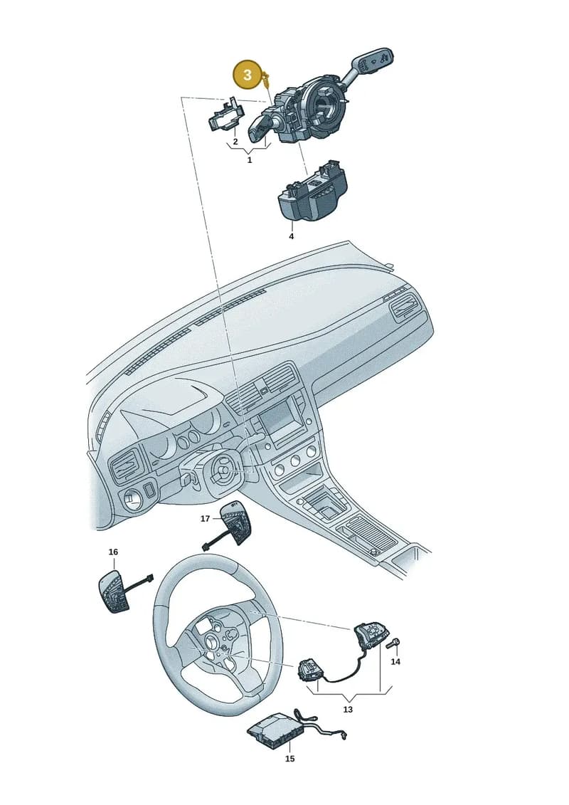 N90584505 — Volkswagen Multivan (2021-2025) diagram 7t0953500, position 3