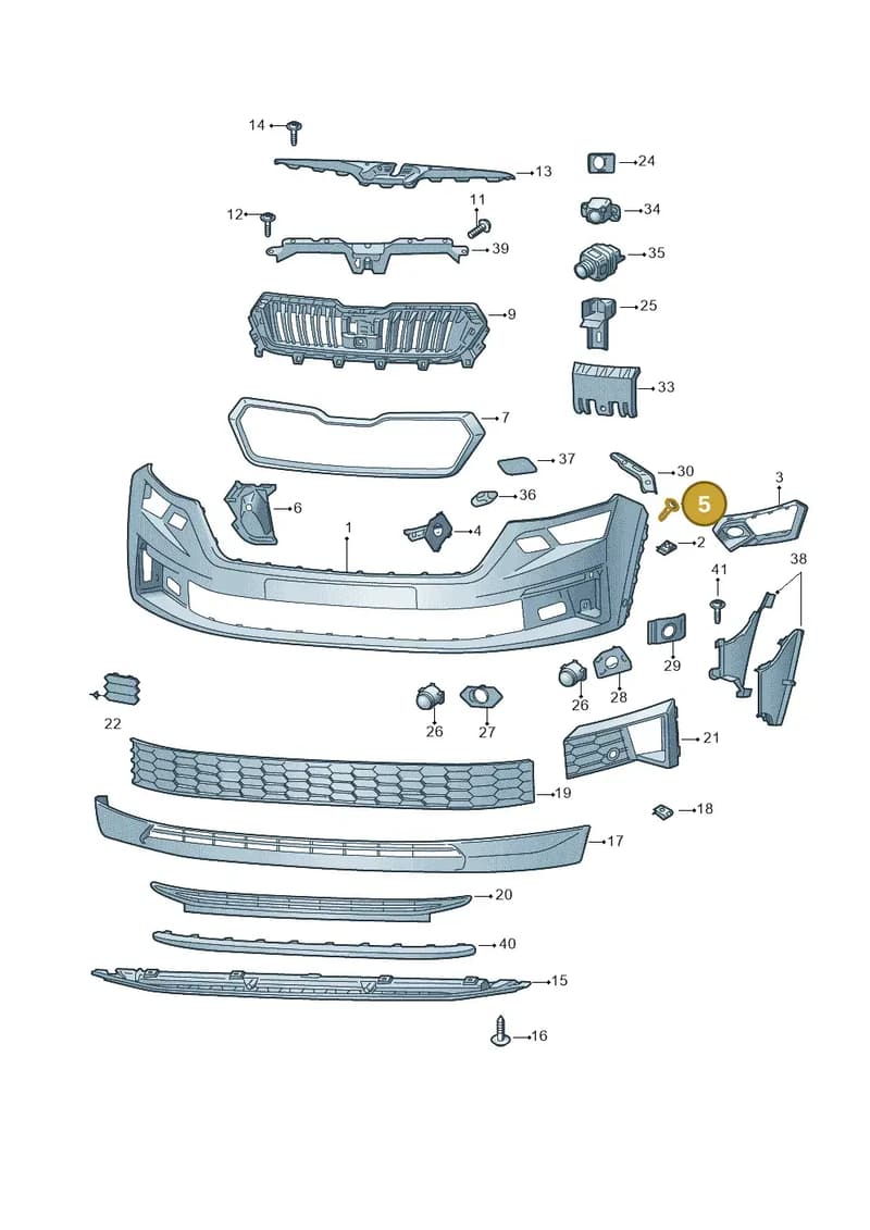 N90626204 — Skoda Kodiaq (2018-2022) diagram 804807010, position 5