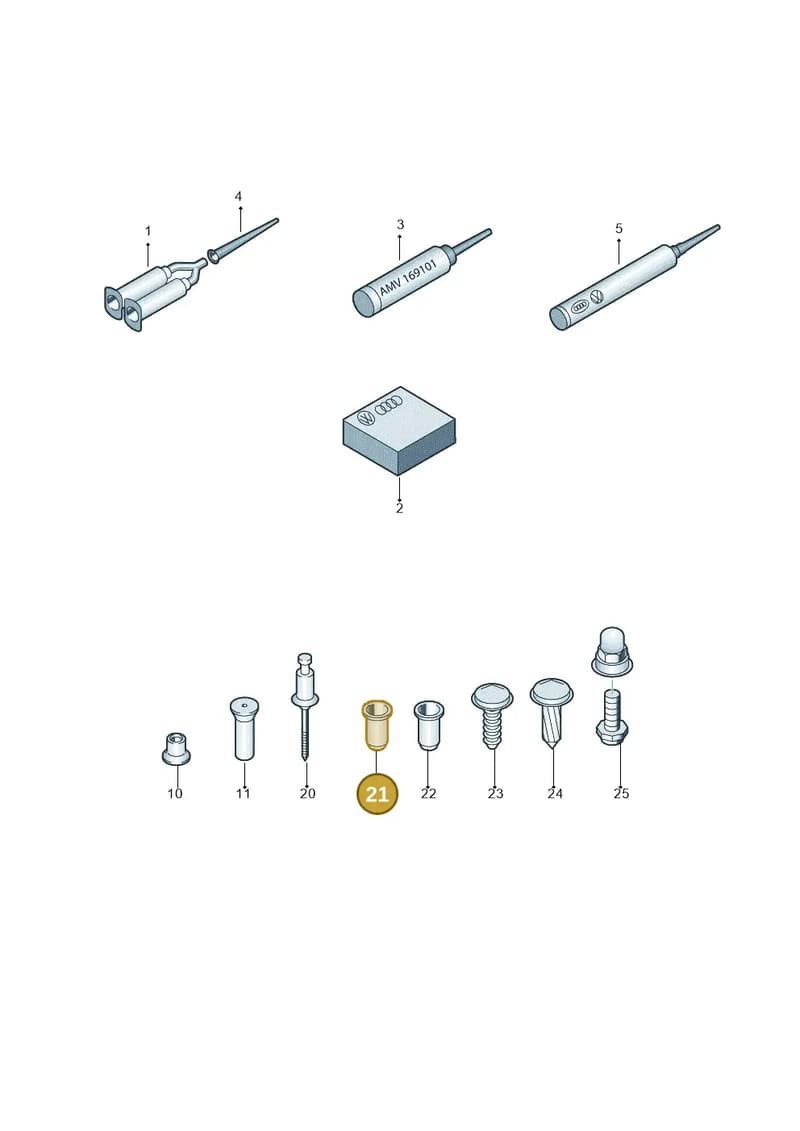 N90631303 — Audi R8 qu. 5.2 (2012-2015) diagram 291800800, position 21