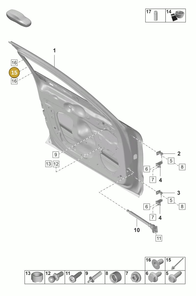 N90653101 — Porsche Panamera (2020-2023) diagram p58804000, position 15