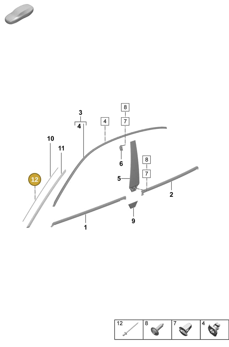 N90653101 — Porsche Macan (2024-2024) diagram p61810100, position 12