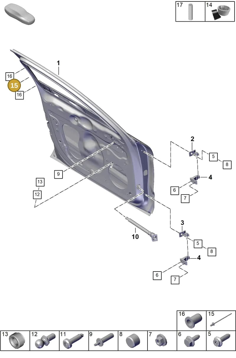 N90653101 — Porsche Panamera (2023-2025) diagram p62804000, position 15