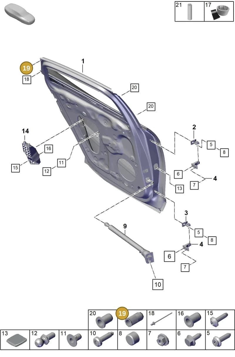 N90653101 — Porsche Panamera (2023-2025) diagram p62804075, position 19