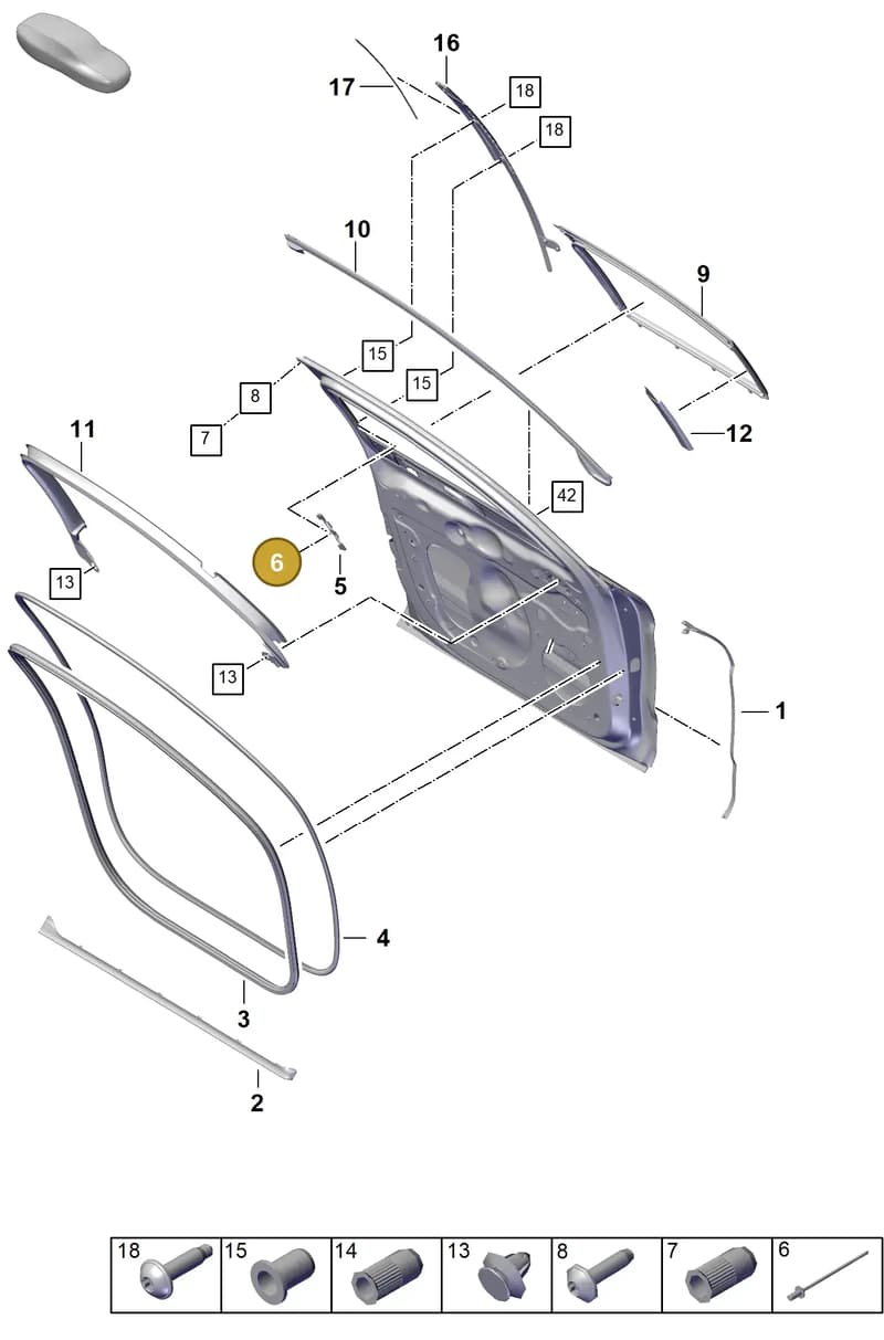 N90653101 — Porsche Panamera (2023-2025) diagram p62804100, position 6