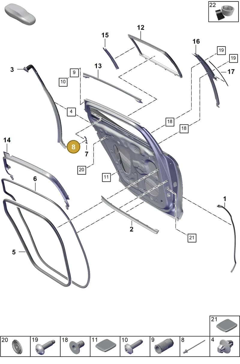 N90653101 — Porsche Panamera (2023-2025) diagram p62804150, position 8