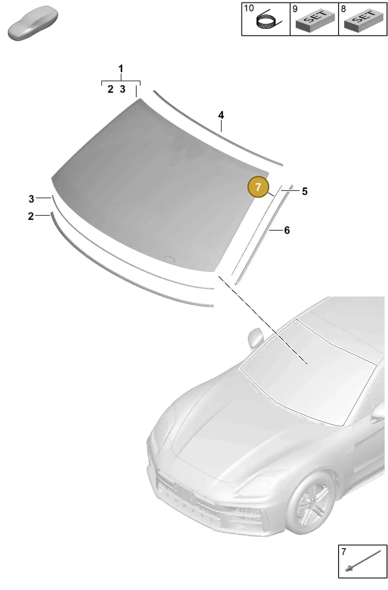 N90653101 — Porsche Panamera (2023-2025) diagram p62805000, position 7