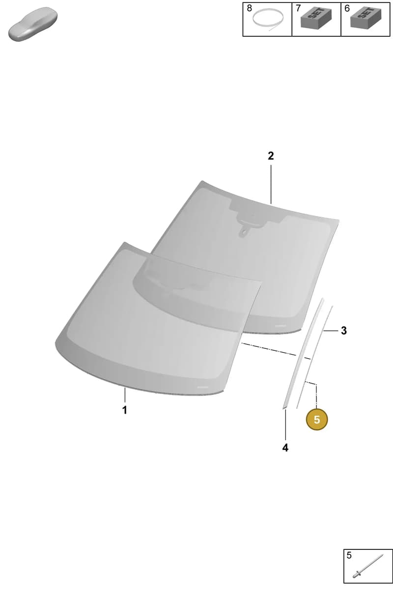 N90653101 — Porsche Macan (2024-2024) diagram p61805000, position 5