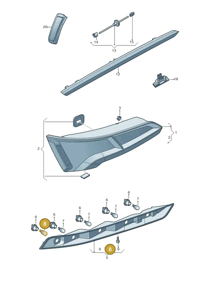 N90653801 — Audi Q5 (2016-2025) diagram 896945000, position 8
