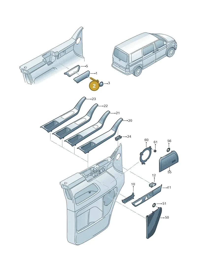 N90654402 — Volkswagen Transp. caravelle (2011-2015) diagram 410867400, position 2