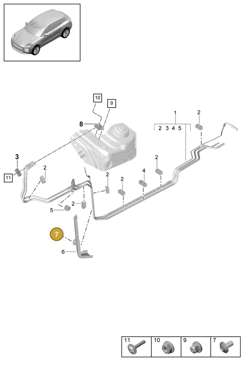 N90665001 — Porsche Macan (2018-2022) diagram p52000081, position 7
