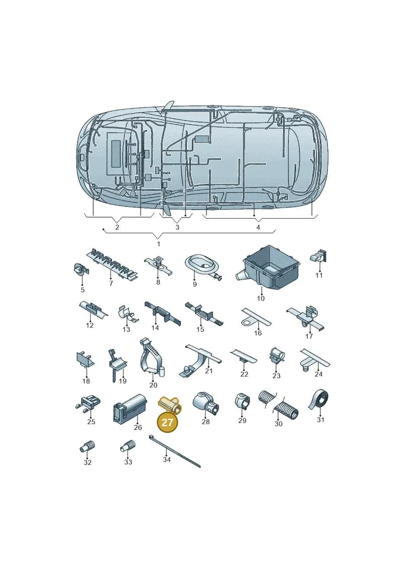 N90669301 — SEAT Altea XL (2013-) diagram 418971810, position 27