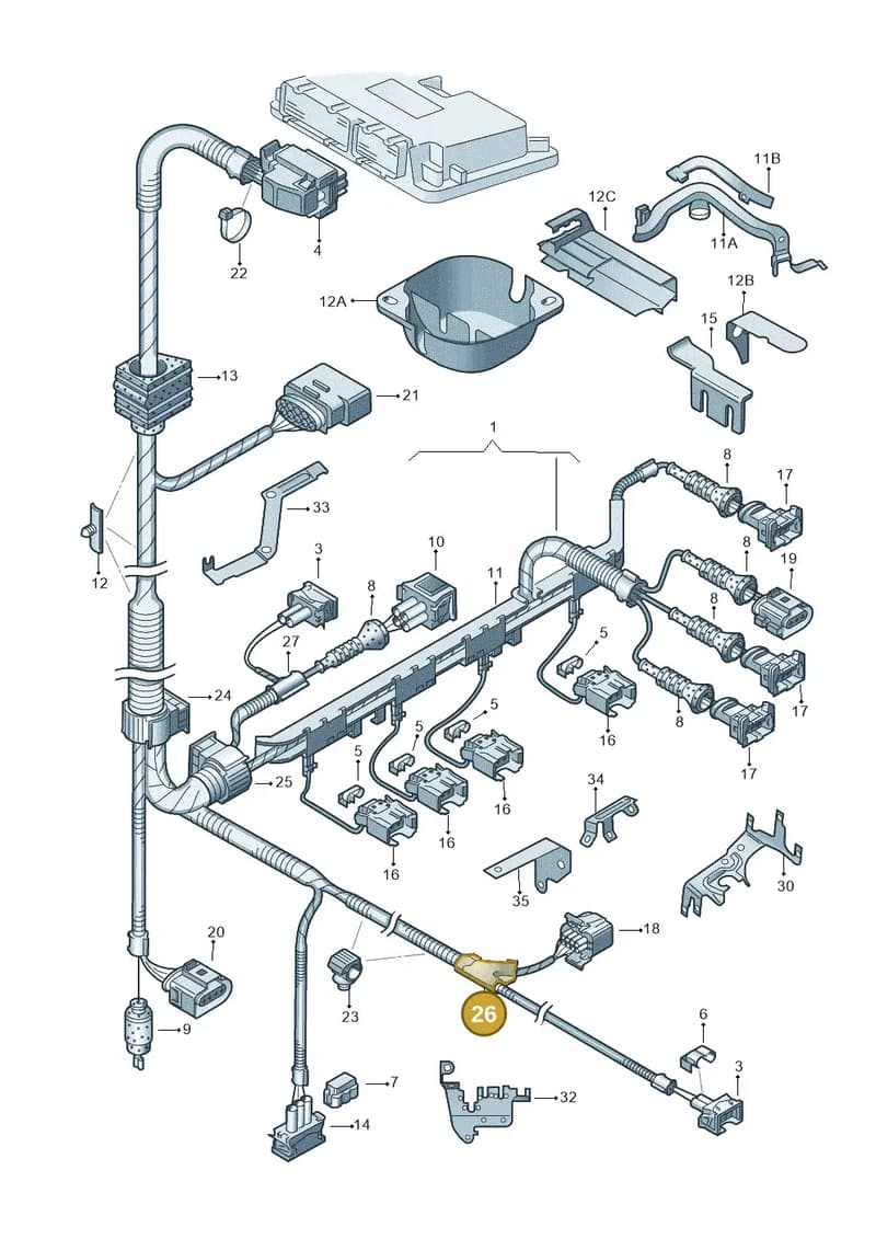 N90680701 — SEAT IBIZA                  06> (2005-) diagram 225971050, position 26