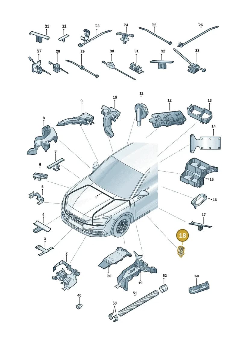 N90681401 — SEAT CUPRA Formentor (2020-) diagram 5fn971081, position 18
