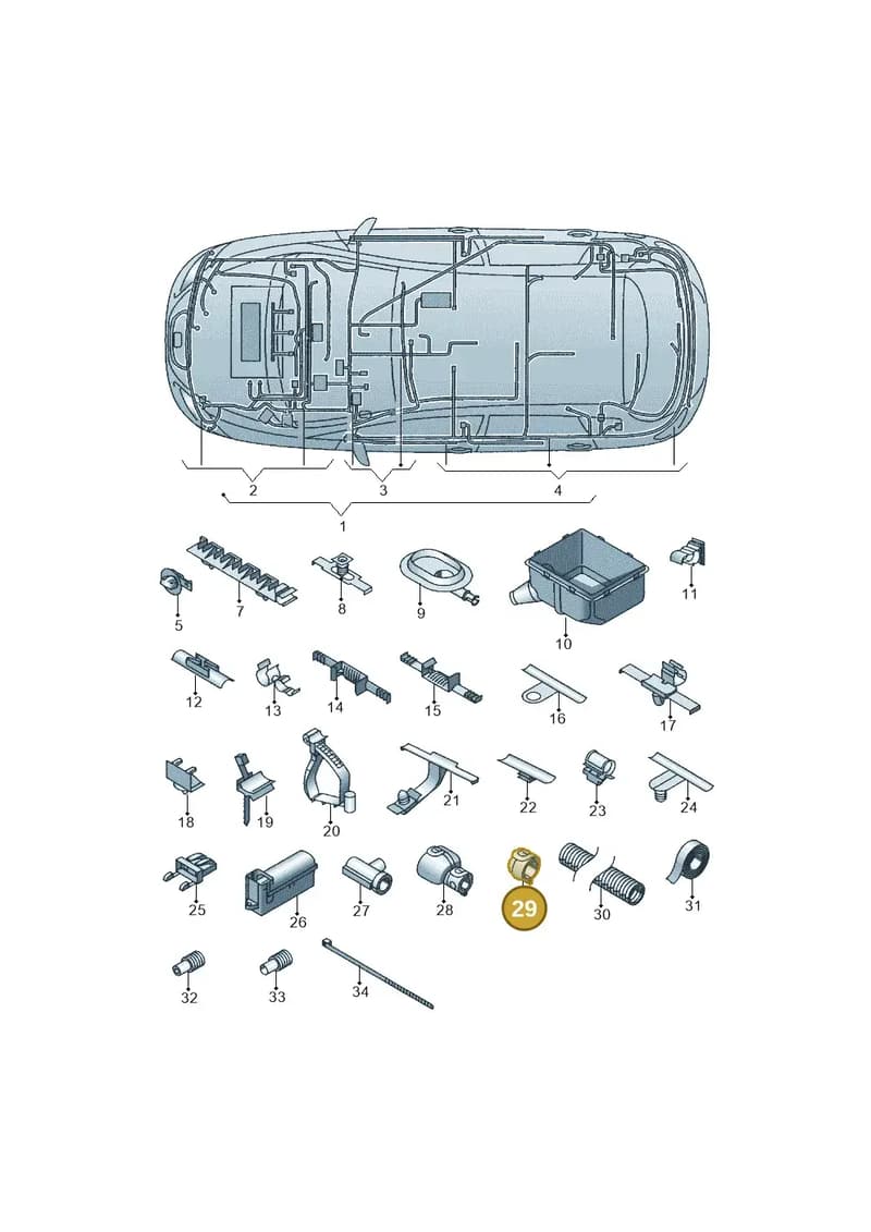 N90682701 — SEAT Altea XL (2013-) diagram 418971810, position 29