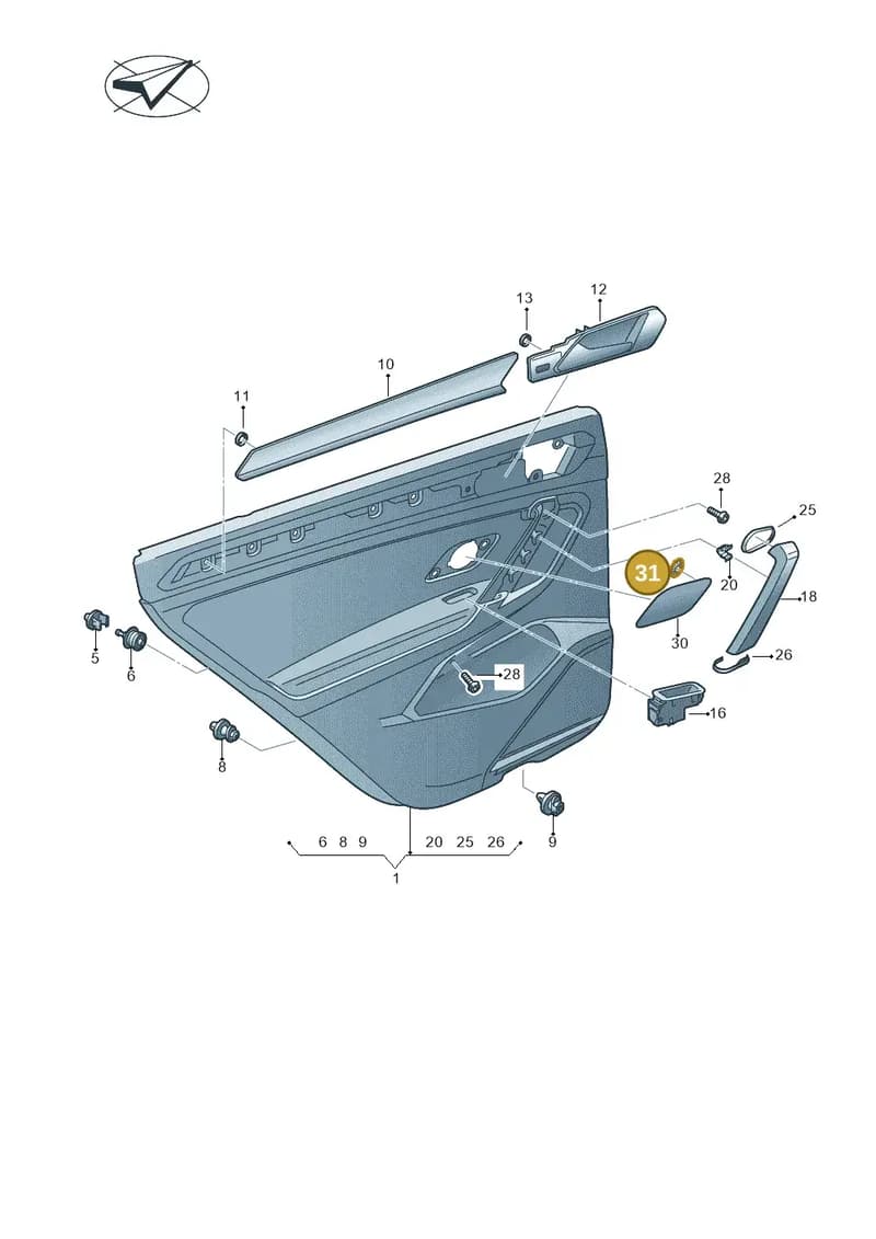 N90687802 — Volkswagen Tiguan (2016-2024) diagram 884867200, position 31
