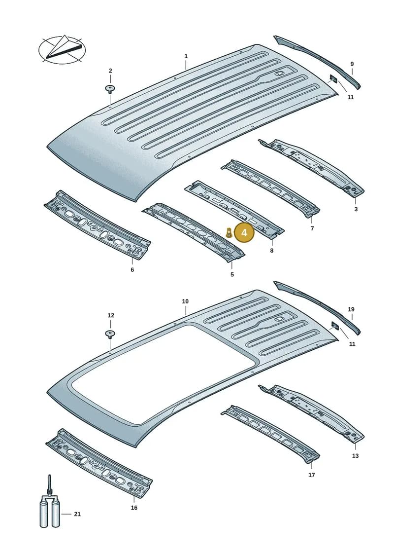N90699903 — Volkswagen Caddy Maxi (2020-2025) diagram 2ka817000, position 4