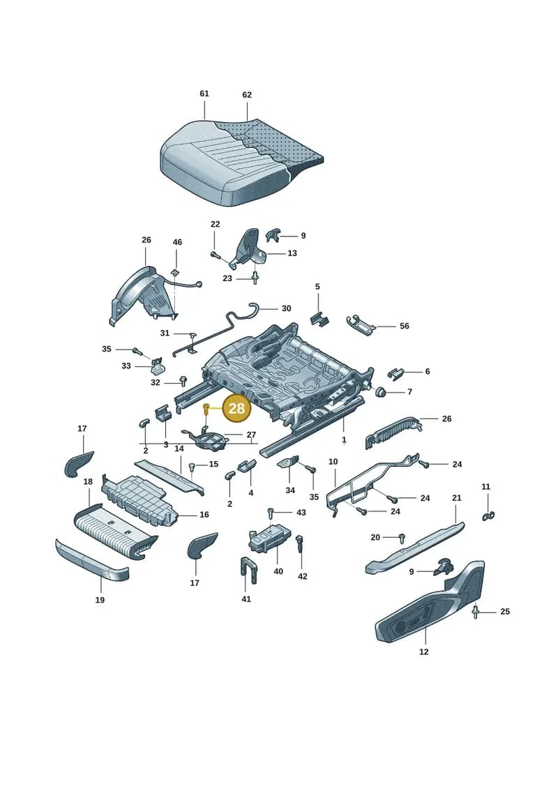 N90700601 — Audi A7 (2021-) diagram 4kg881020, position 28