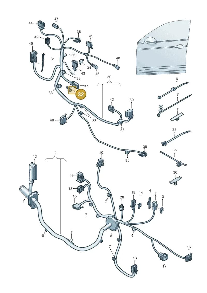 N90713602 — Volkswagen Arteon (2017-2025) diagram 828972330, position 32