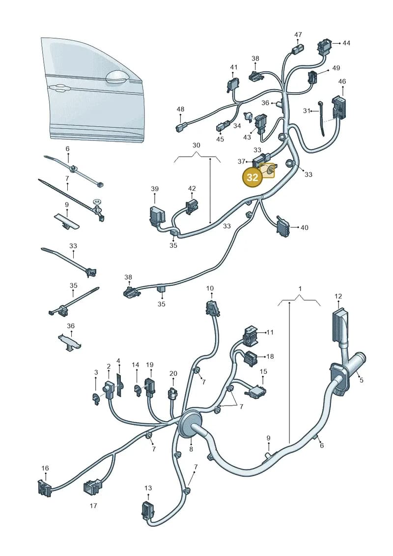 N90713602 — Volkswagen Arteon (2017-2025) diagram 828972350, position 32