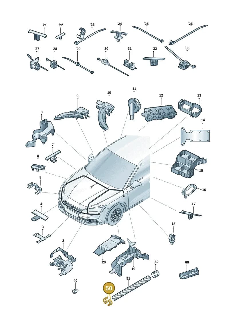 N90748401 — SEAT CUPRA Formentor (2020-) diagram 5fn971081, position 50