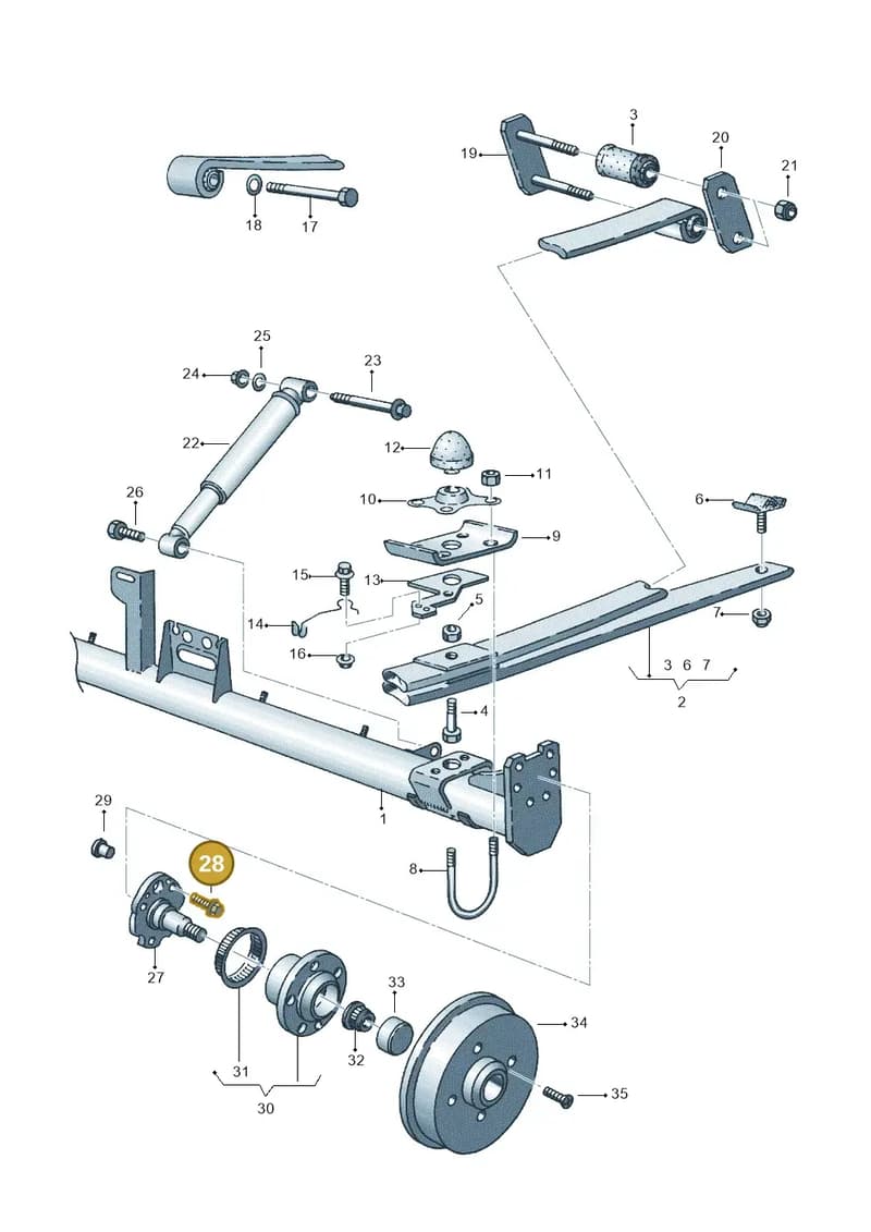 N90758902 — Volkswagen CADDY-KOMBI/KASTENW.   06> (2005-) diagram 173500210, position 28
