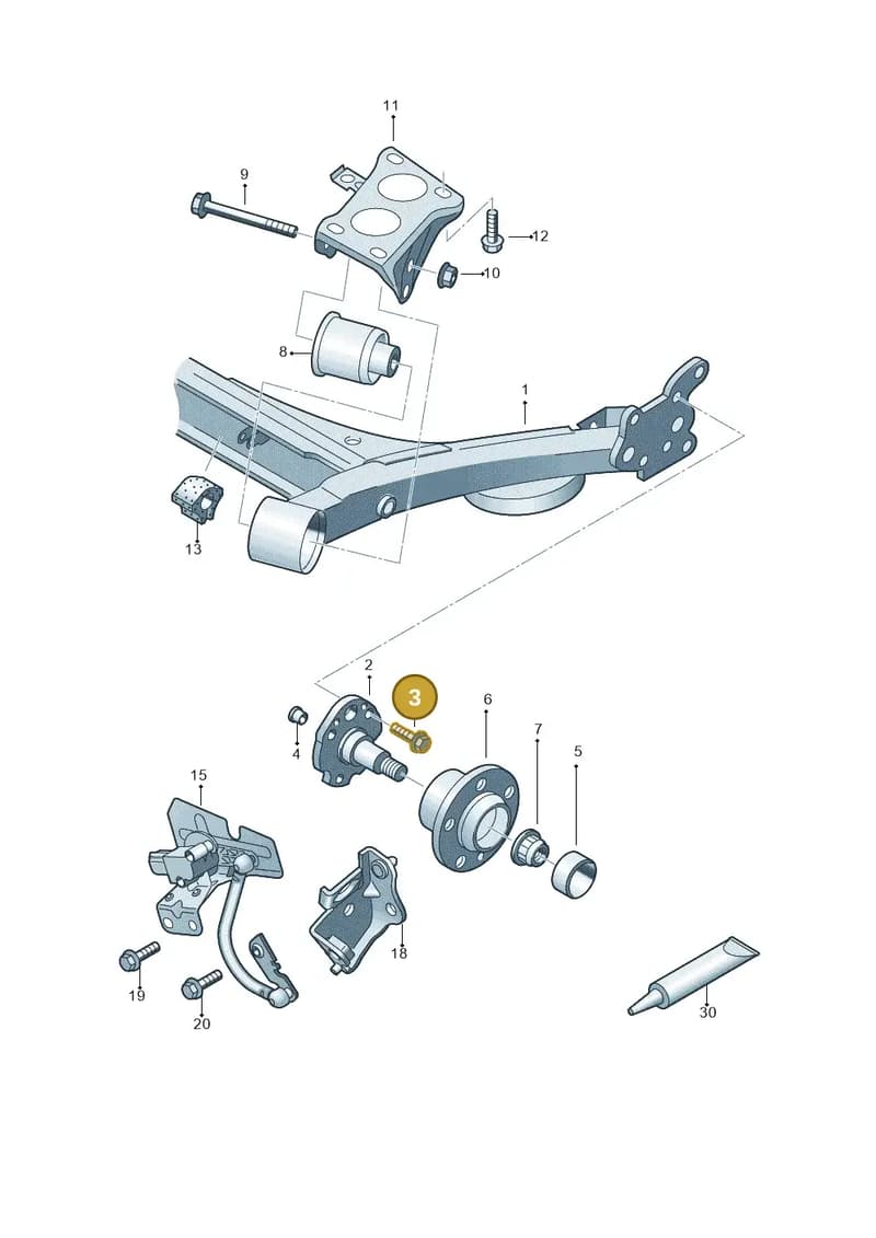 N90758902 — Skoda Rapid (2012-2022) diagram 873500200, position 3