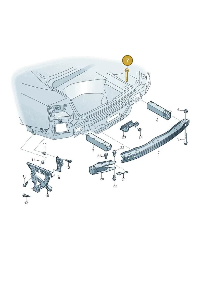 N90772102 — Audi RS5 Cabrio (2012-2015) diagram 759807500, position 7